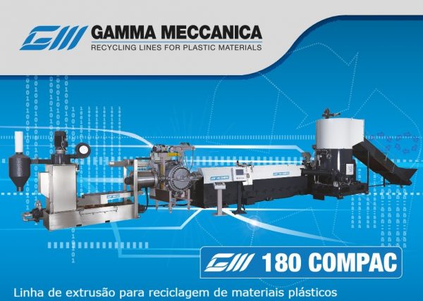 máquina de reciclagem de plástico gamma-meccanica